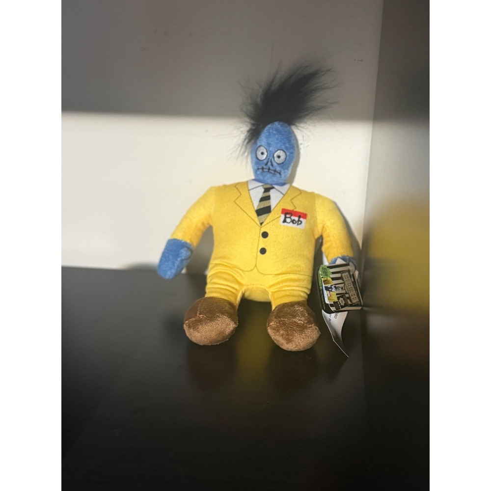 Beetlejuice Bob the Businessman Plush Toy 8" NWT 2023 ECP Blue Face Yellow Suit
